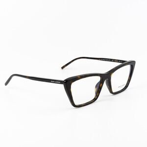 NEW Saint Laurent SL737 MICA THIN OPT 002 Dark Havana Cat Eye Unisex Eyeglasses